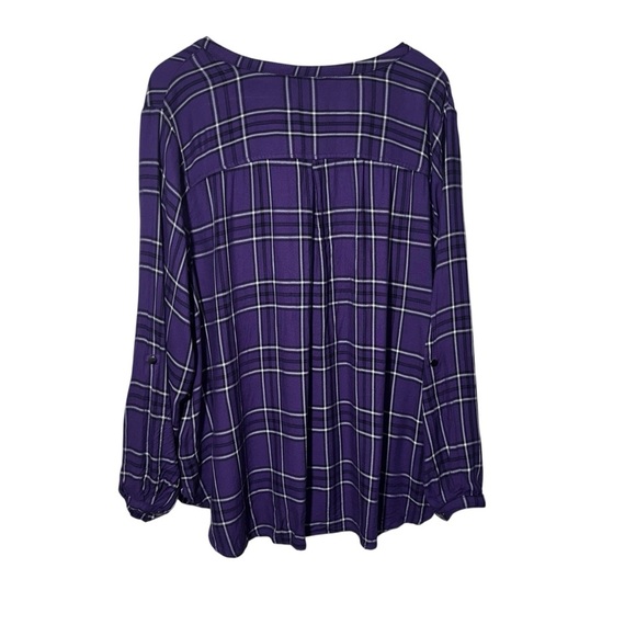 Pennington's DC Purple Plaid Button Down Shirt Size 3x - Picture 2 of 11